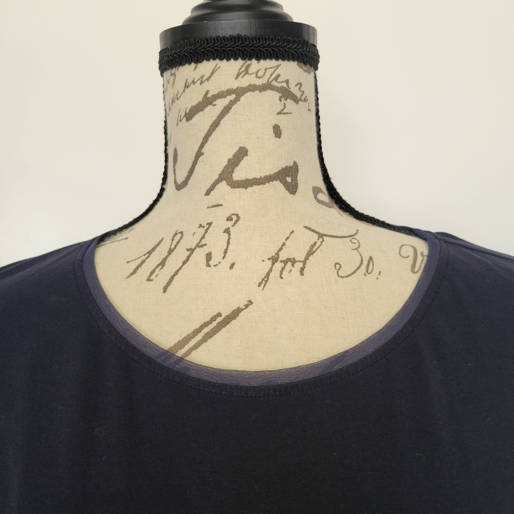 Weekend Max Mara Designer Jersey Knit 3/4 Sleeve Casual Minimal Top Size Med - Picture 2 of 7